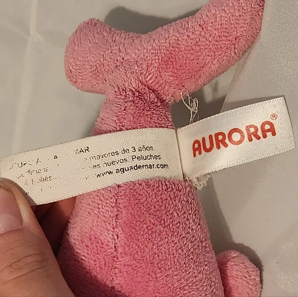 8” Aurora Pink Dolphin Plush Stuffed Animal